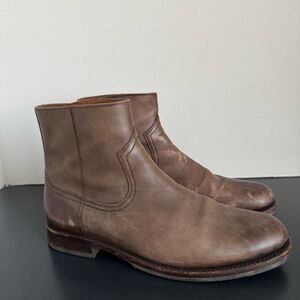 Frye Sawyer Men's Chelsea Boot Size 13 Leather Ankle Western Side Zipper Shoes